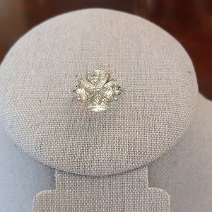 ☘️14K SOLID STAMPED (Not Filled) WG Green Amethyst & Diamond Ring, 3.207ct